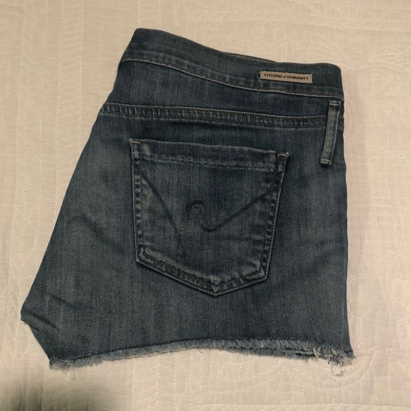 Rare Citizens of Humanity (CoH) Jean Cutt-off Shorts with Raw Waist Size: 28 - Picture 3 of 6